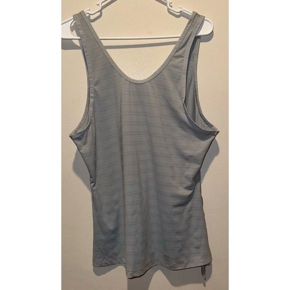Athleta Women's Side Tie Tank Size Medium -Grey Striped - Picture 1 of 7